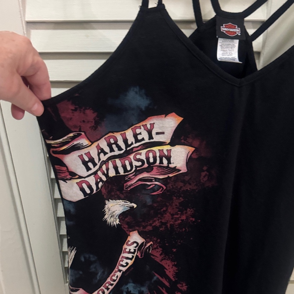 Harley-Davidson Women's Black and Red Camisole